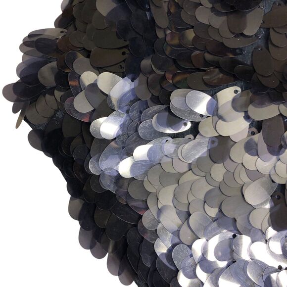 Cache Cardigan Vest Womens S Blue Sequined Sleeveless Open Ribbed Career Chic - Picture 5 of 12